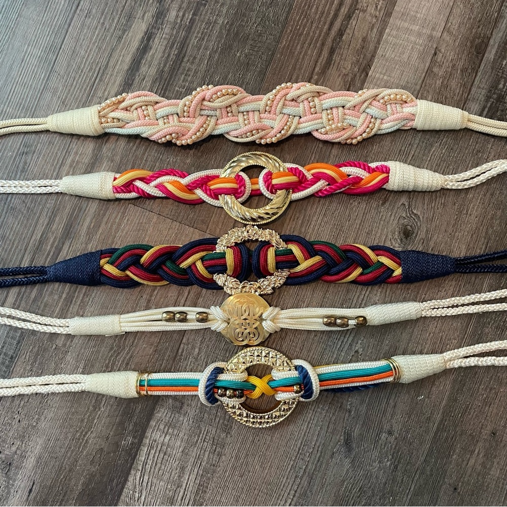 VTG 1980s Braided Belts